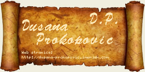 Dušana Prokopović vizit kartica
